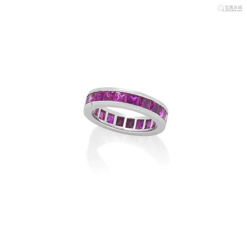 A PINK SAPPHIRE ETERNITY RING, BY GRAFF