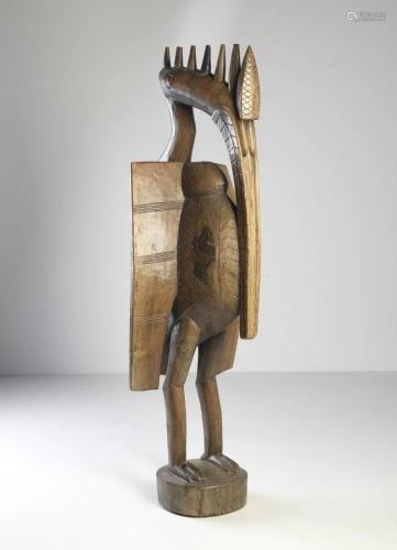 Arte africana A monumental Sejan hornbill sculpture,