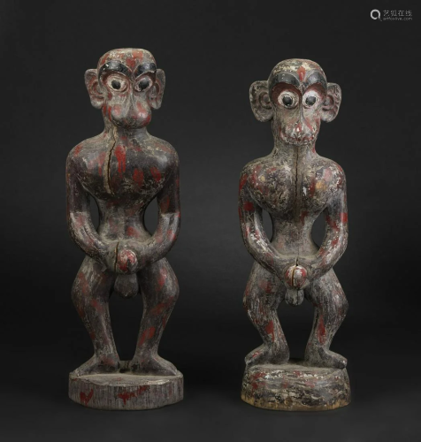 Wunderkammer A pair of anthropomorphic monkeysTibet,