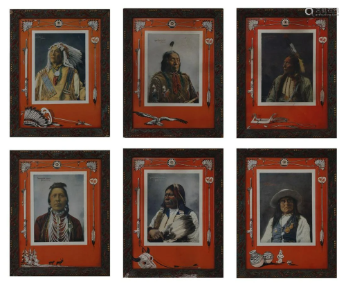 Wunderkammer Series of portraits of Indian chiefsUSA,