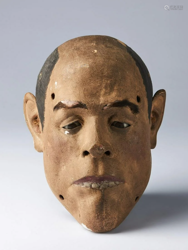 ARTE GIAPPONESE A No theatre mask depicting a pensive