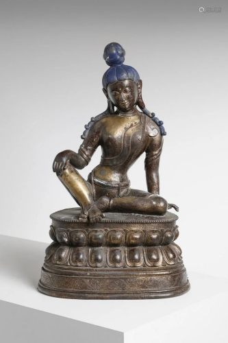 Arte Himalayana A large bronze figure of seated