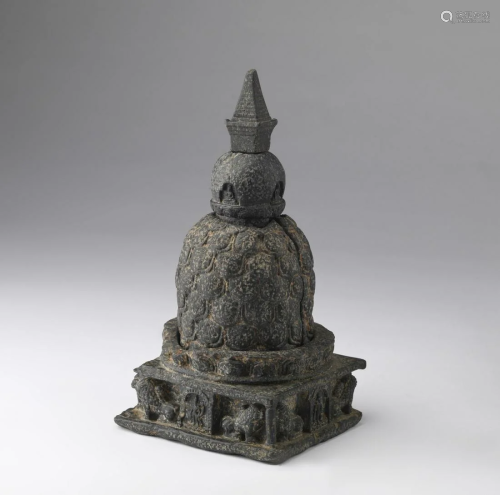Arte Himalayana A stone stupaNepal, 12th-13th century