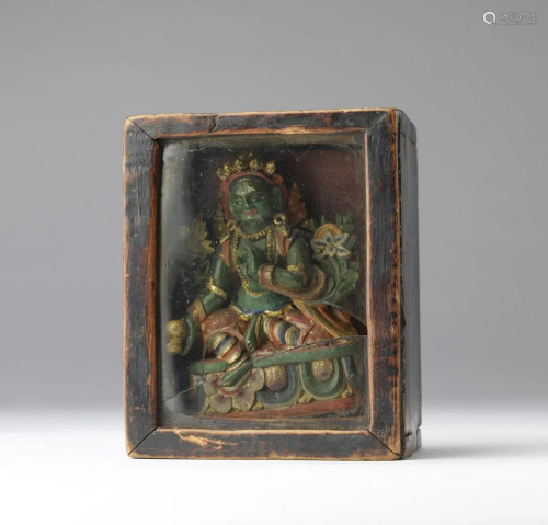 Arte Himalayana A gau reliquary with Green Tara