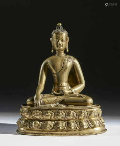 Arte Himalayana A bronze figure of Buddha Shakyamuni
