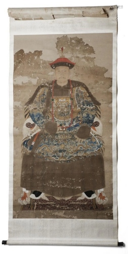 Arte Cinese A large imperial portrait China, Qing