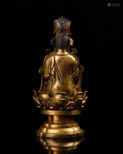 A Chinese gilt bronze Tathagata