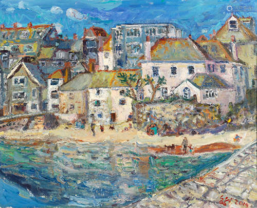 Linda Weir (British, born 1951) Sunny Corner, St Ives