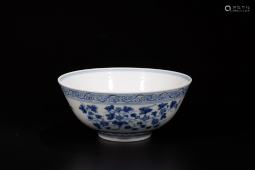 Qing style Blue and White Bowl