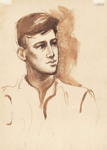 Keith Vaughan (British, 1912-1977) Portrait of a Soldier