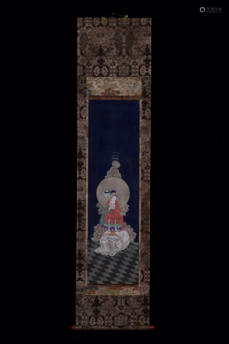 A Chinese scroll depicting Guanyin