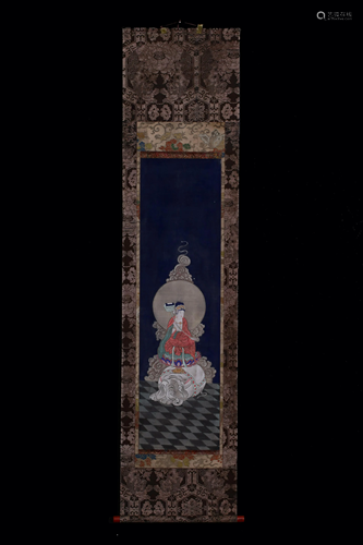 A Chinese scroll depicting Guanyin