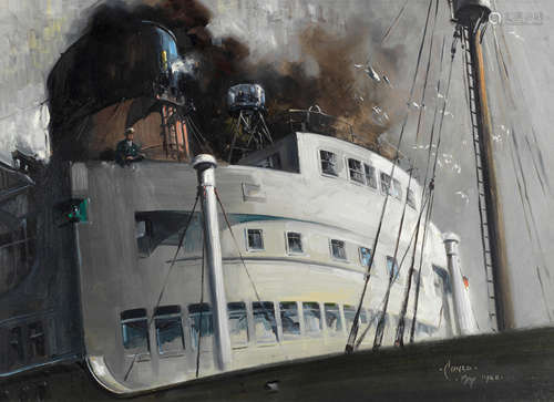 Terence Cuneo (British, 1907-1996) The Ship