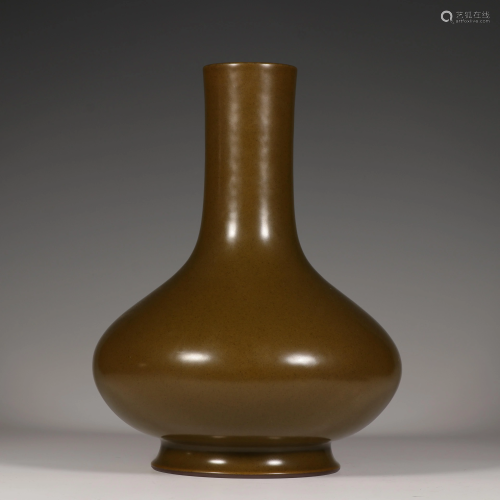 Tea dust Glazed bottle Vase