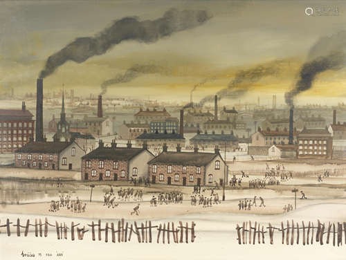 Brian Shields (Braaq) (British, 1951-1997) Manchester Landsc...