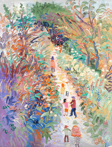 Fred Yates (British, 1922-2008) A Walk Through the Woods