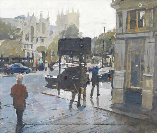 Ken Howard R.A. (British, born 1932) Parliament Square from ...