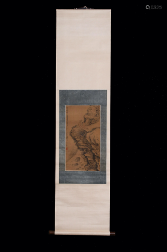 A Chinese scroll depicting
