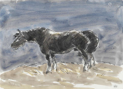 Sir Kyffin Williams R.A. (British, 1918-2006) Stallion