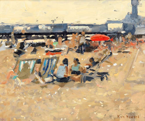 Ken Howard R.A. (British, born 1932) Brighton Beach