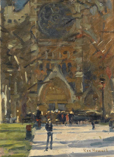 Ken Howard R.A. (British, born 1932) Westminster Abbey