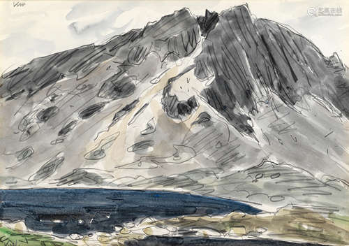 Sir Kyffin Williams R.A. (British, 1918-2006) Llyn y Gadair,...