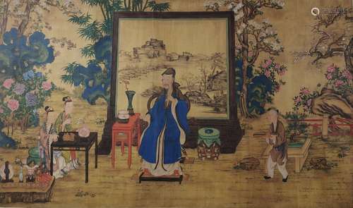 Qing Dynasty Period Lang Shining(Giuseppe Castiglione) Inscr...