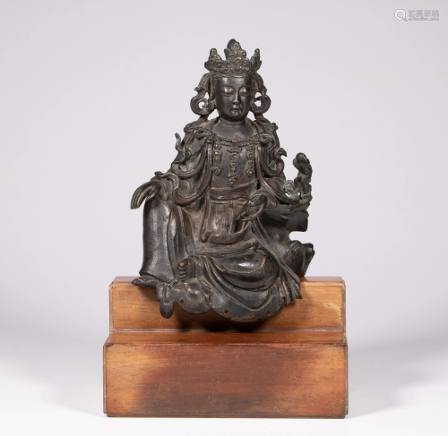 A Chinese bronze figure of Tara