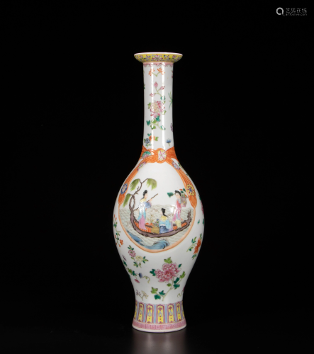 Wucai flasks in the Qing style