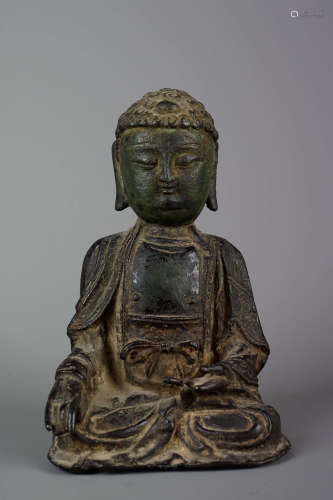 明代   銅釋伽牟尼佛像