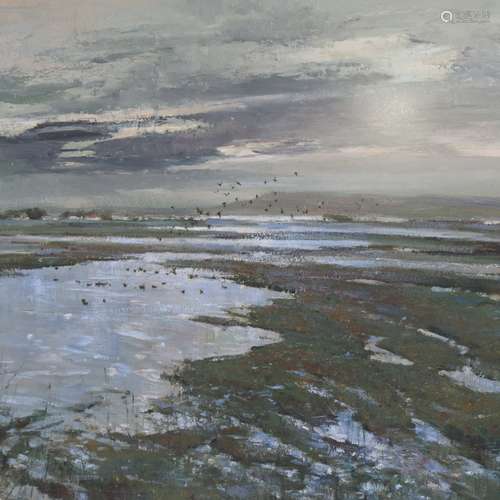 Errol Stephen Boyley (1918 - 2007), Wetlands, oil on board, ...