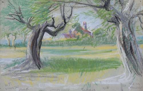 Walter Taylor (1860 - 1943), The Old Willows Merton Park Sur...