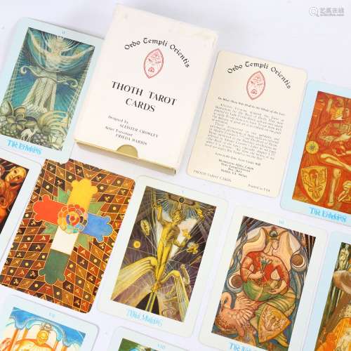 Thoty tarot cards, designed by Aleister Crowley, cards 14cm ...