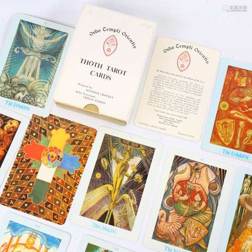 Thoty tarot cards, designed by Aleister Crowley, cards 14cm ...