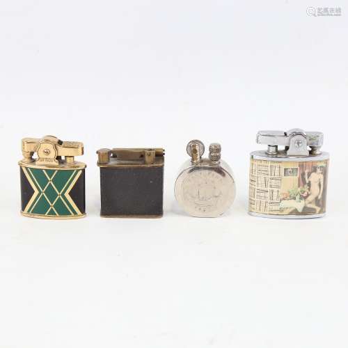 4 various pocket lighters, including Omega (4)