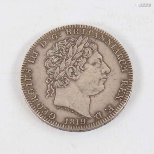A George III 1819 Crown coin
