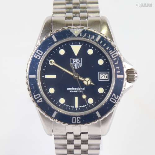 TAG HEUER - a stainless steel Professional 1000 Diver 200M q...
