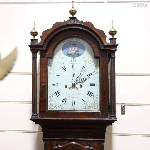 A George III walnut 8-day longcase clock, by Obadiah Coleman...