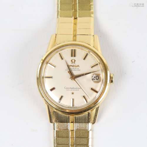 OMEGA - a Vintage 18ct gold Constellation Calendar automatic...