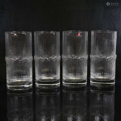 TAPIO WIRKKALA for Iittala, Finland, a boxed set of 4 Niva 1...