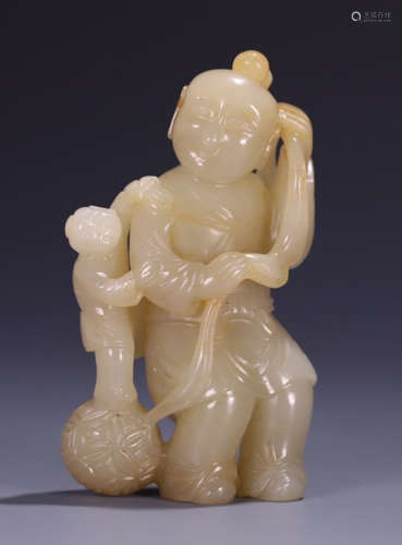 HETIAN JADE CHILD PENDANT