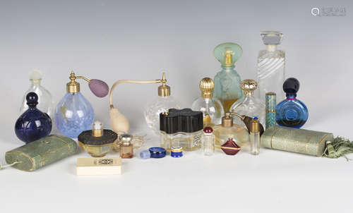 A selection of mainly late 20th century atomizers and perfum...