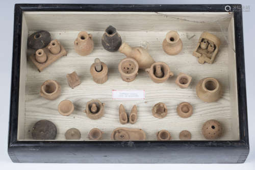 A collection of mainly 20th century terracotta models of pot...
