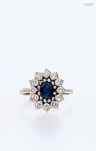 SAPHIR-BRILLANT-RING