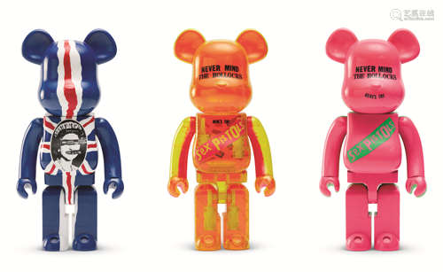 BE@RBRICK NEVER MIND THE BOLLOCKS 1000%； BE@RBRICK Sex Pisto...