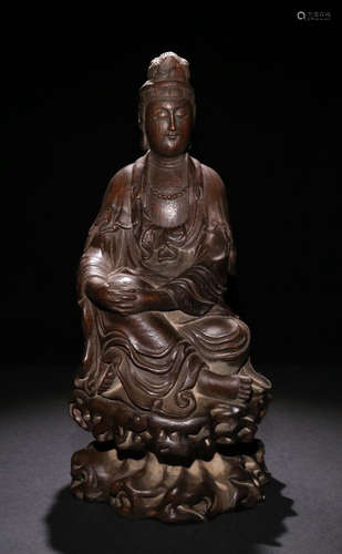 CHENXIANG WOOD GUANYIN BUDDHA STATUE