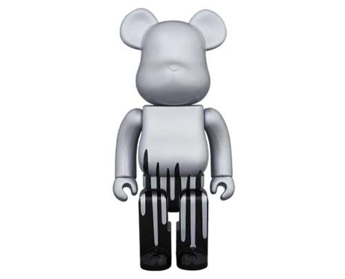 Bearbrick  镶银积木熊