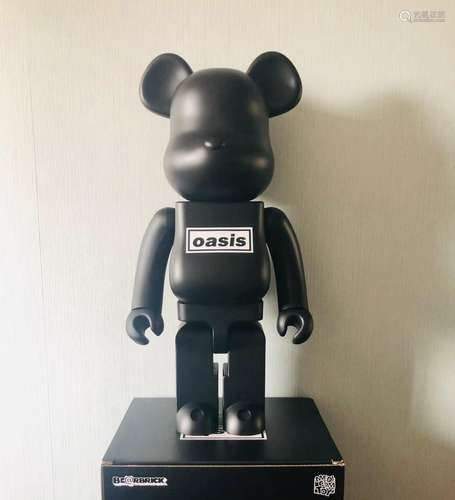 Bearbrick oasis黑 绿洲乐队 1000%