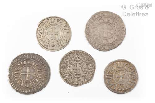 带有基督教传说的硬币。(M.G. 96,472)。查尔斯大帝（843-877）。硬币(...
