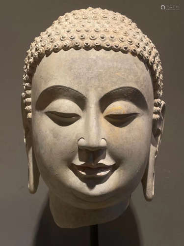 Chinese Stone Carving Buddha Head